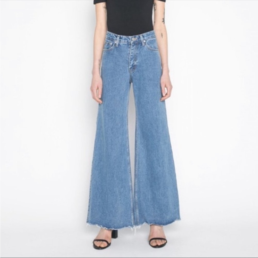 Oak + Fort Flare High Rise Jeans